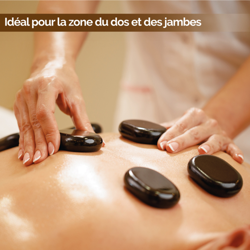 Lot de 20 pierres chaudes - Pierres Zen