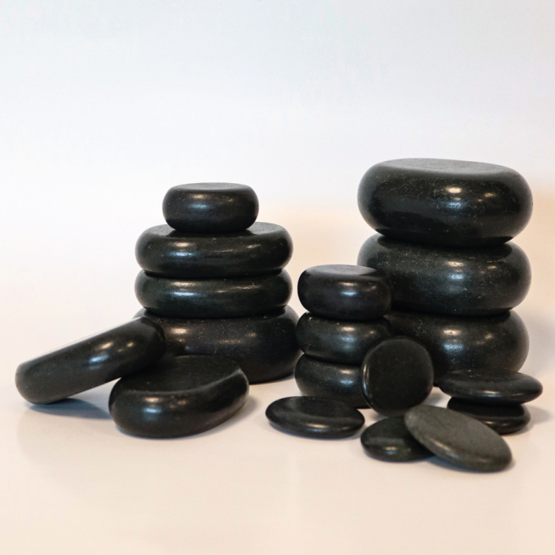 Lot de 20 pierres chaudes - Pierres Zen