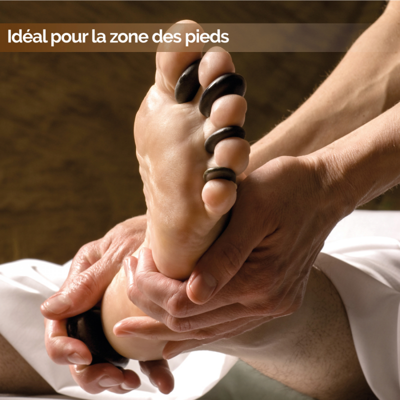 Lot de 20 pierres chaudes - Pierres Zen
