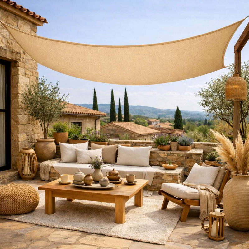 Voiled'ombragerectangulaire-4x5m-Sable