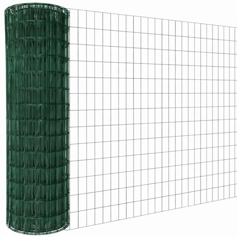 Grillage soudé plastifié - 20 m x 1,5 m - Vert