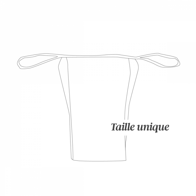 Lot de 100 strings femme jetables - Blanc
