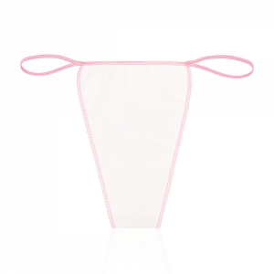 Lot de 100 strings femme jetables - Blanc