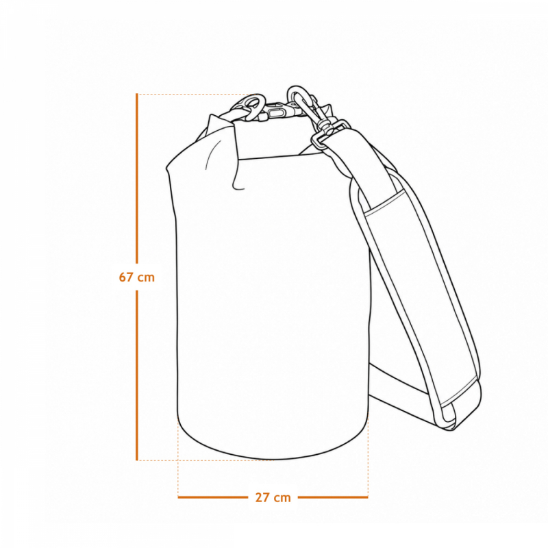 Sac étanche - 30 Litres - Kaki