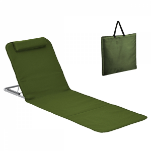 Tapis de plage avec dossier - Kaki