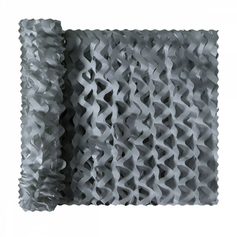 Voile d'ombrage camouflage rectangulaire - 3 x 4 m - Gris