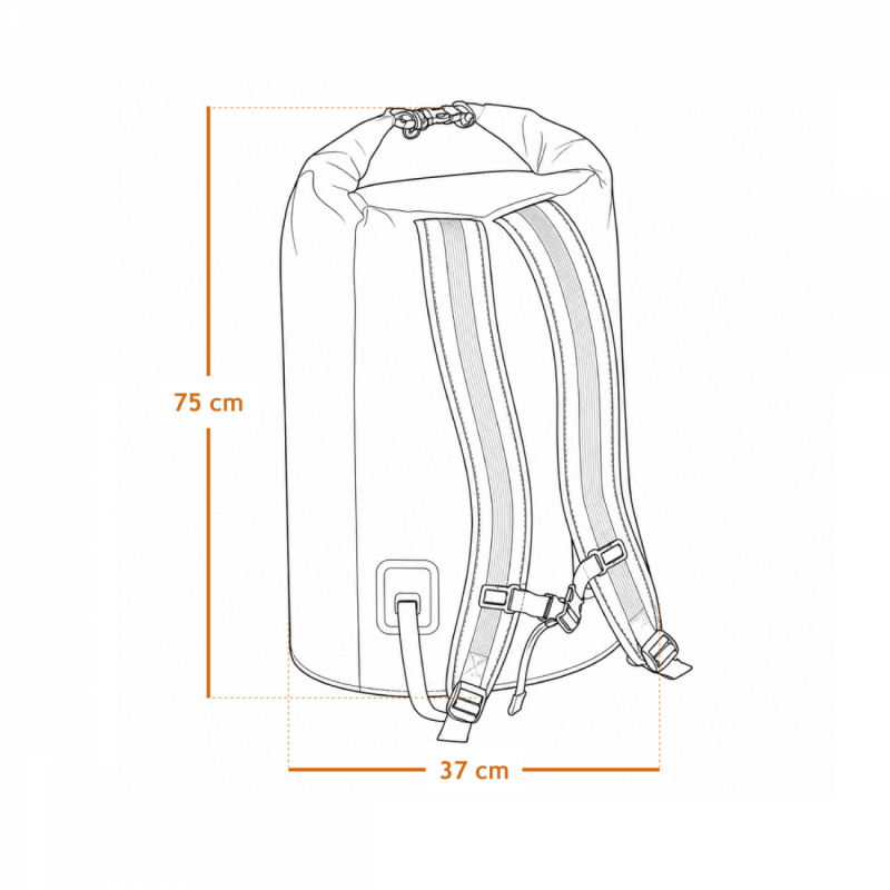 Sac étanche - 55 Litres - Bleu marine