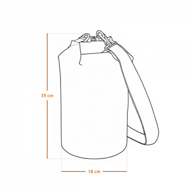 Sac étanche - 5 Litres - Noir