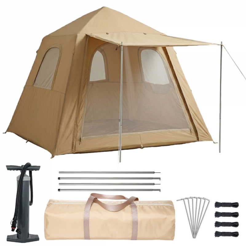 Tente gonflable - 2 personnes - Beige