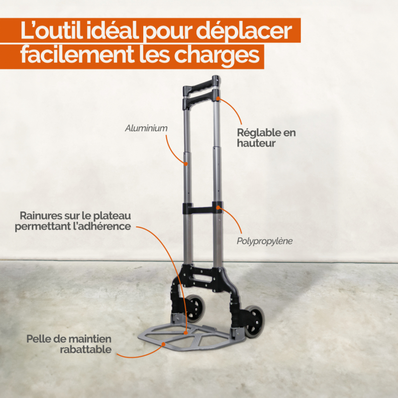 Diable pliable - Noir