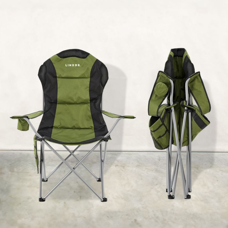 Chaise de camping pliable - Vert