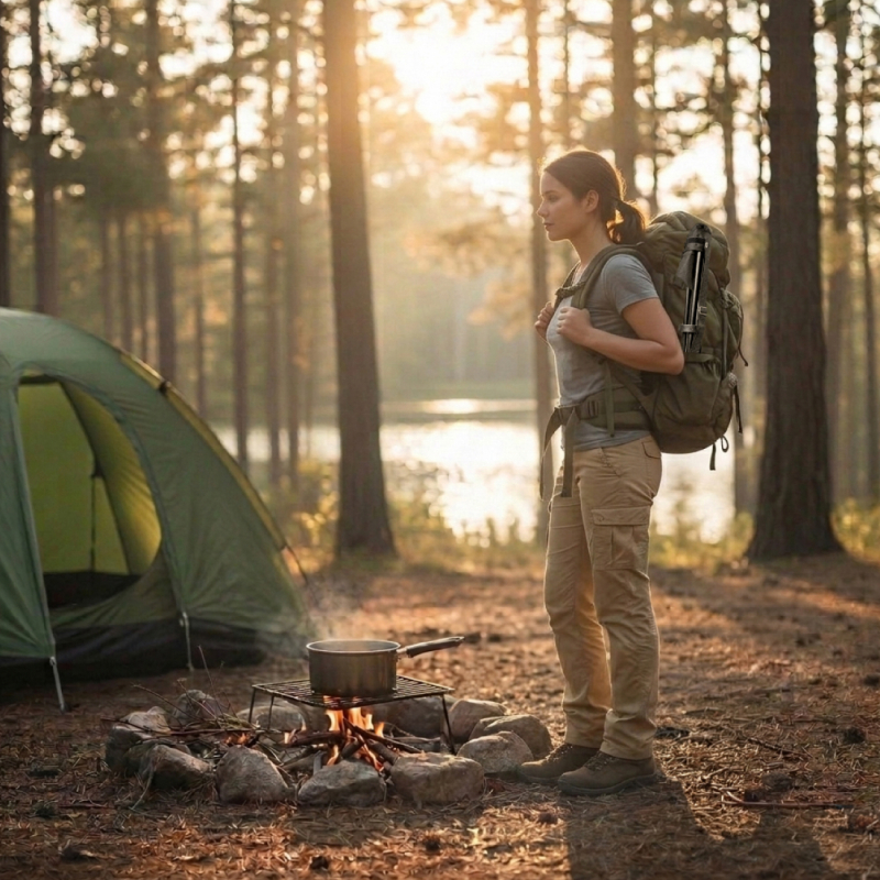 Tabouret de pêche pliable - Noir