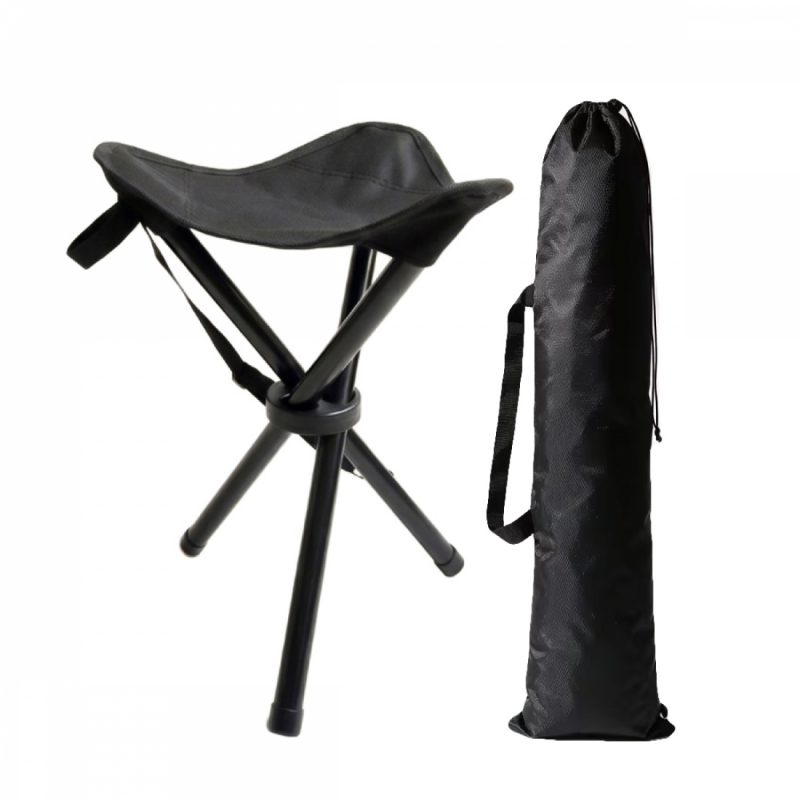 Tabouret de pêche pliable - Noir