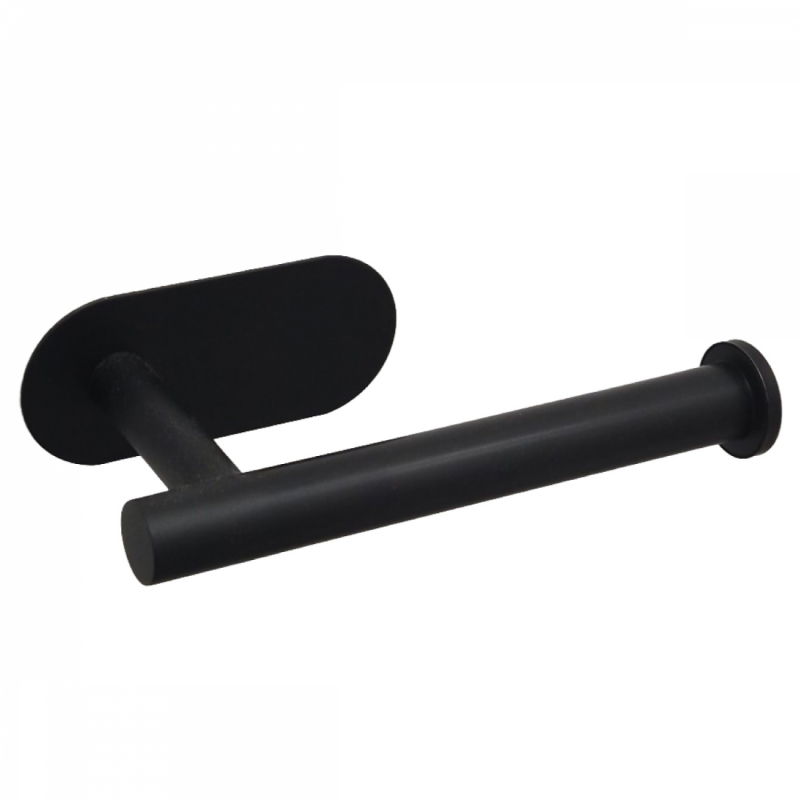 Porte papier toilette adhésif - Noir