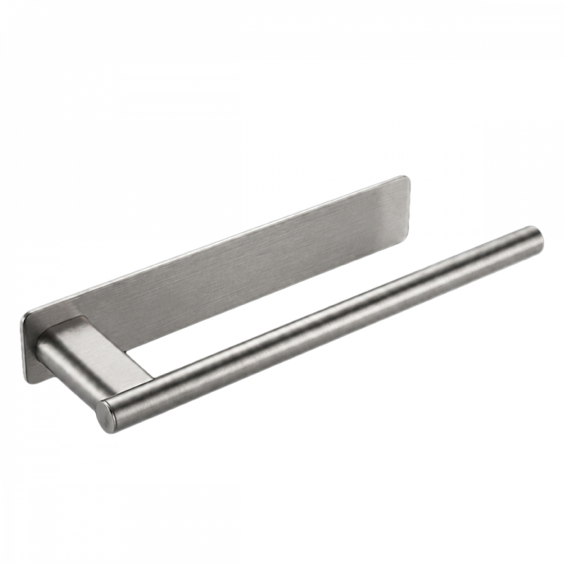 Porte serviette adhésif - 1 barre - Chrome