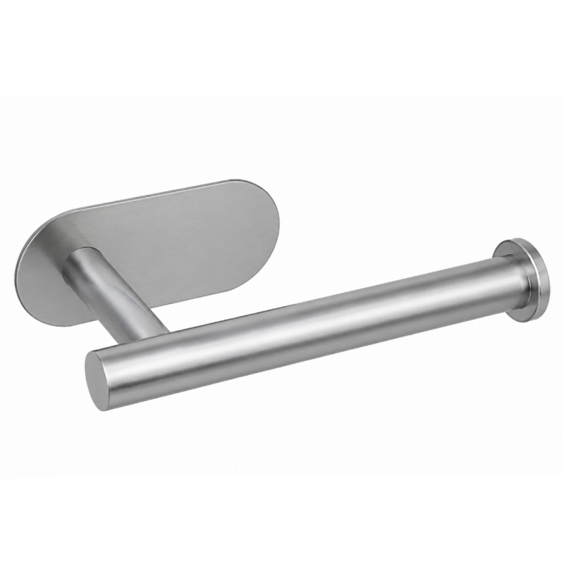 Porte papier toilette adhésif - Chrome