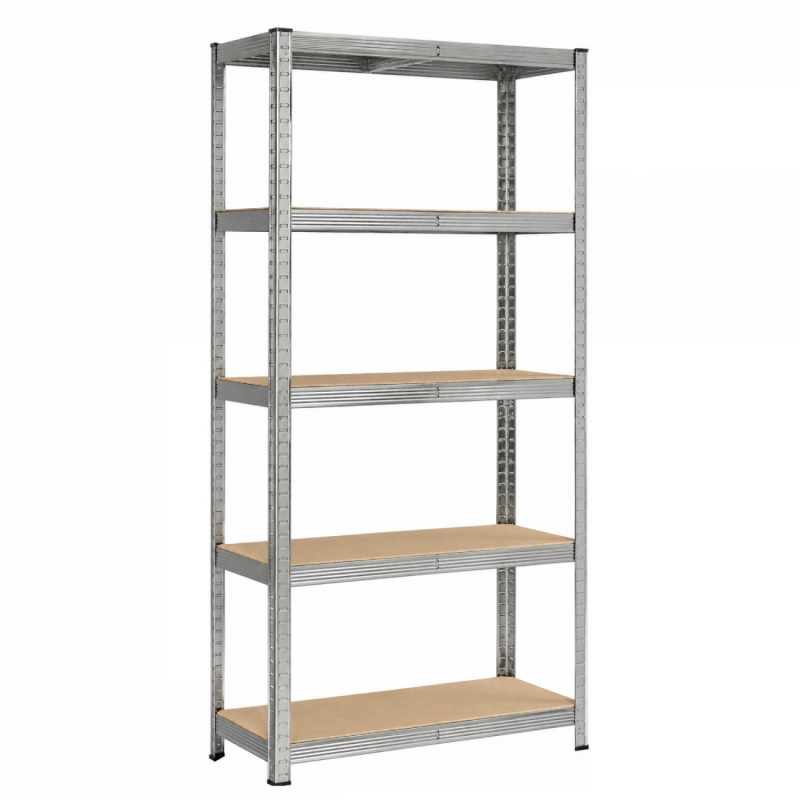 Étagère de stockage métallique - 180 x 110 x 40 cm - Gris