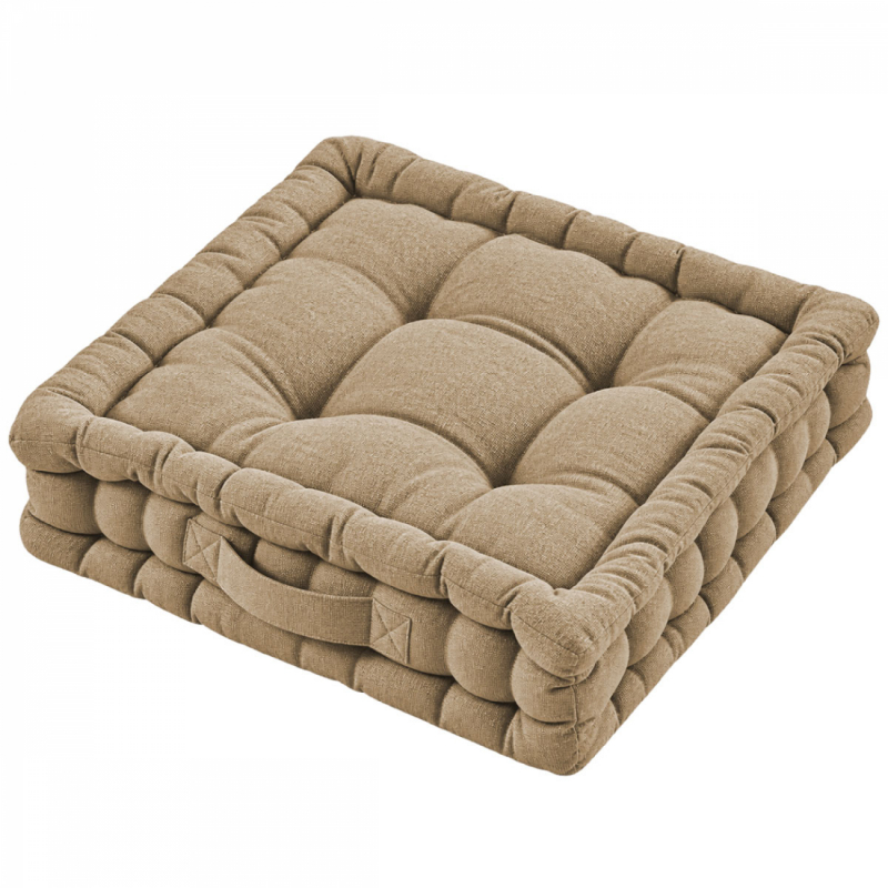 Coussin de sol - 45 x 45 cm - Beige