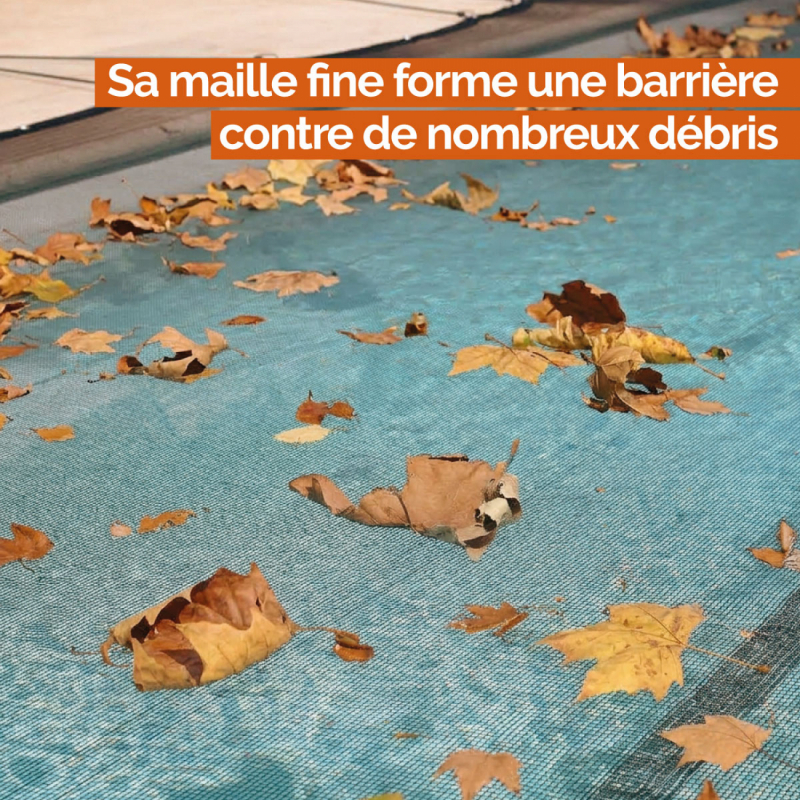 Filet de protection pour piscine - 4 x 6 m - Noir