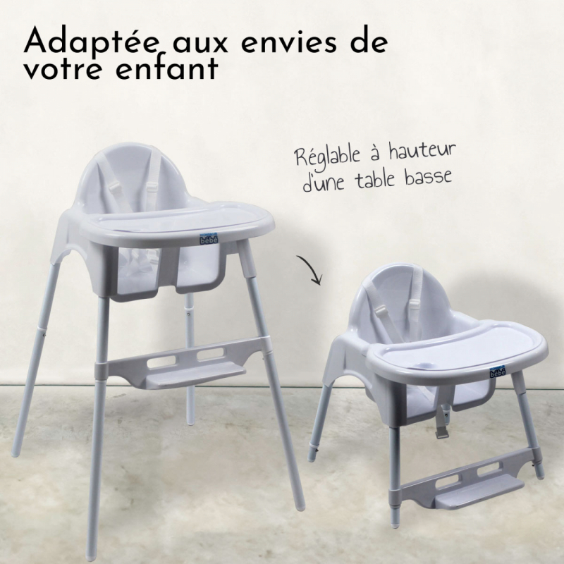 Chaise haute Délice - Blanc