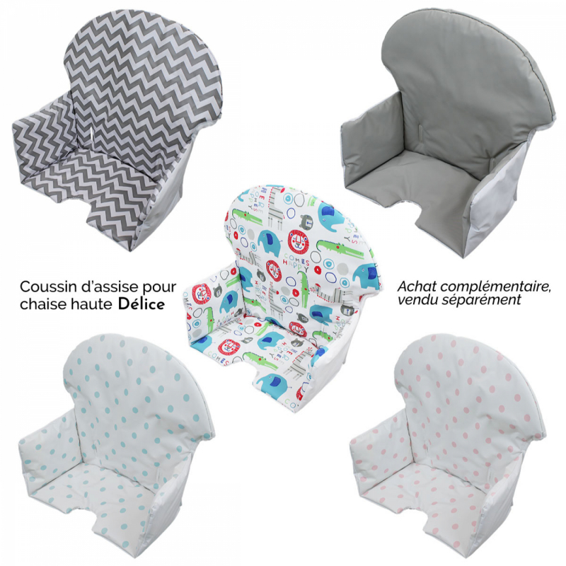 Chaise haute Délice - Bleu