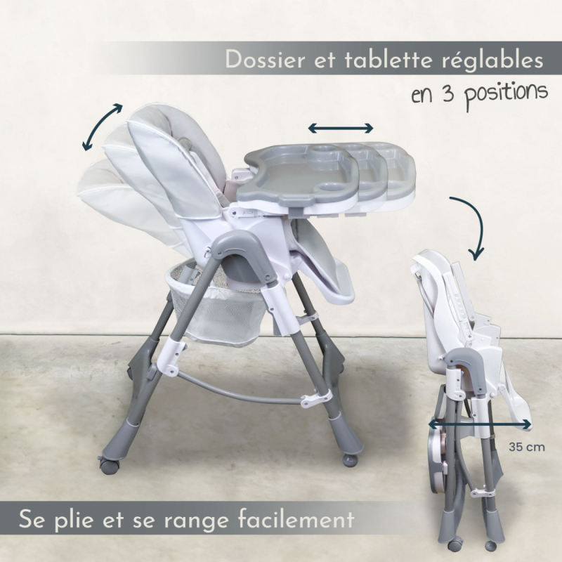 Chaise haute Ptit - Perle