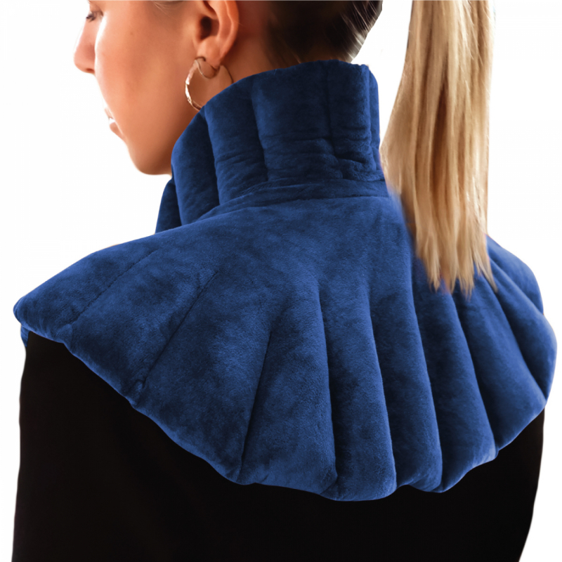 Coussin chauffant pour épaules et cou - Bleu