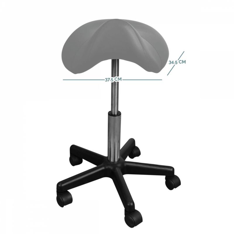 Tabouret ergonomique à roulettes - Gris