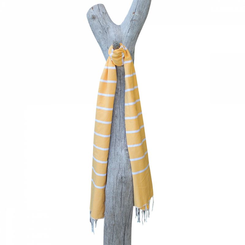 Fouta - Horizon - Jaune et Blanc