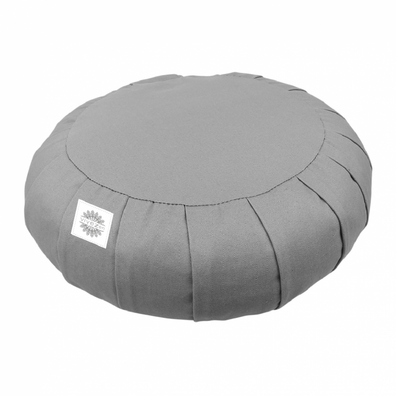 Coussin de méditation - Rond - 38 x 38 x 13 cm - Gris