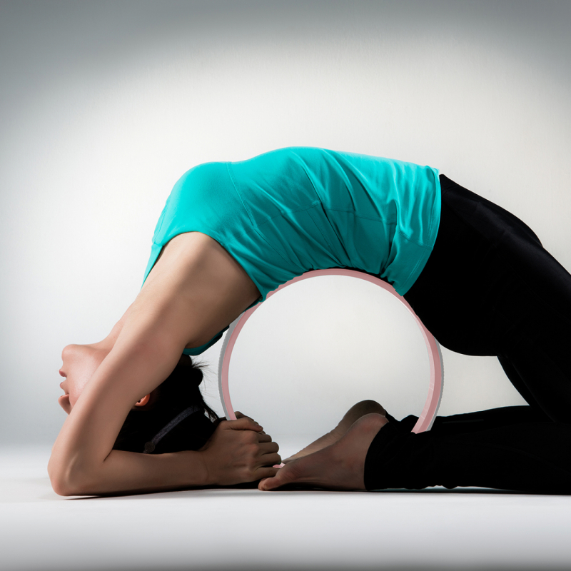 Roue de yoga - Gris et Rose