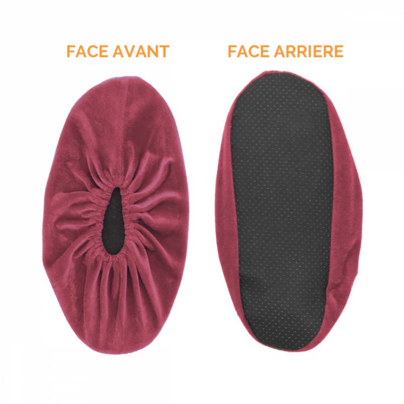 Lot de 5 paires de surchaussures antidérapantes - Prune