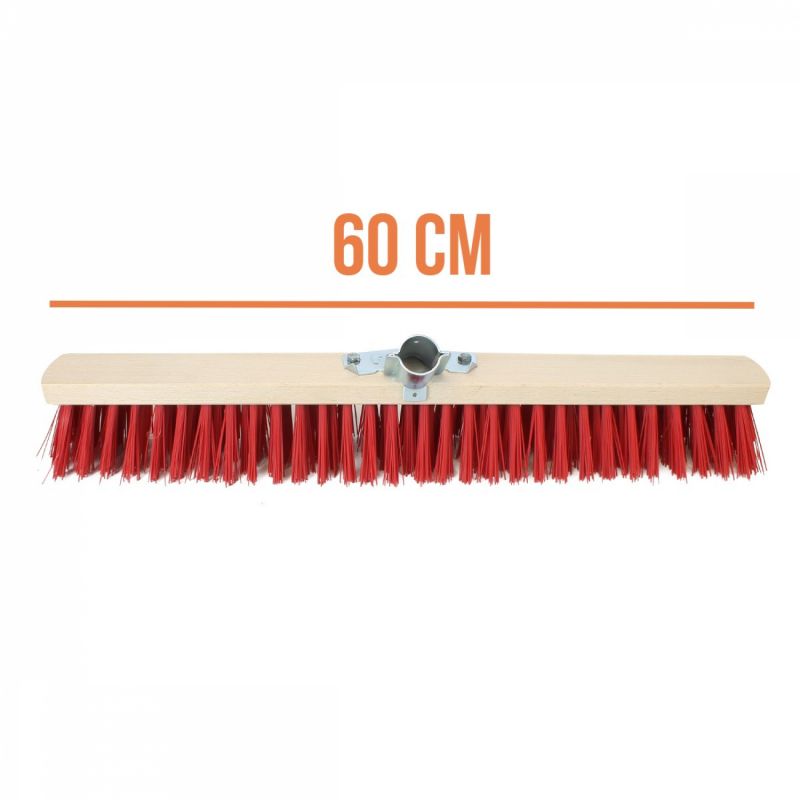 Balai cantonnier - 60 cm - Rouge