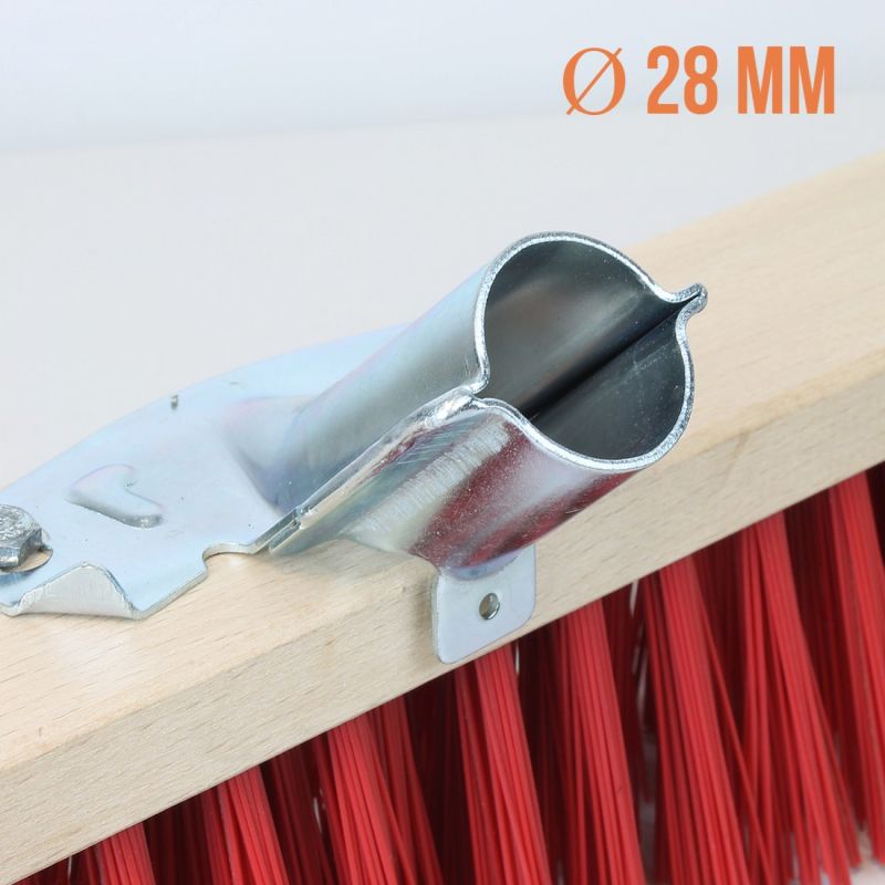 Balai cantonnier - 60 cm - Rouge