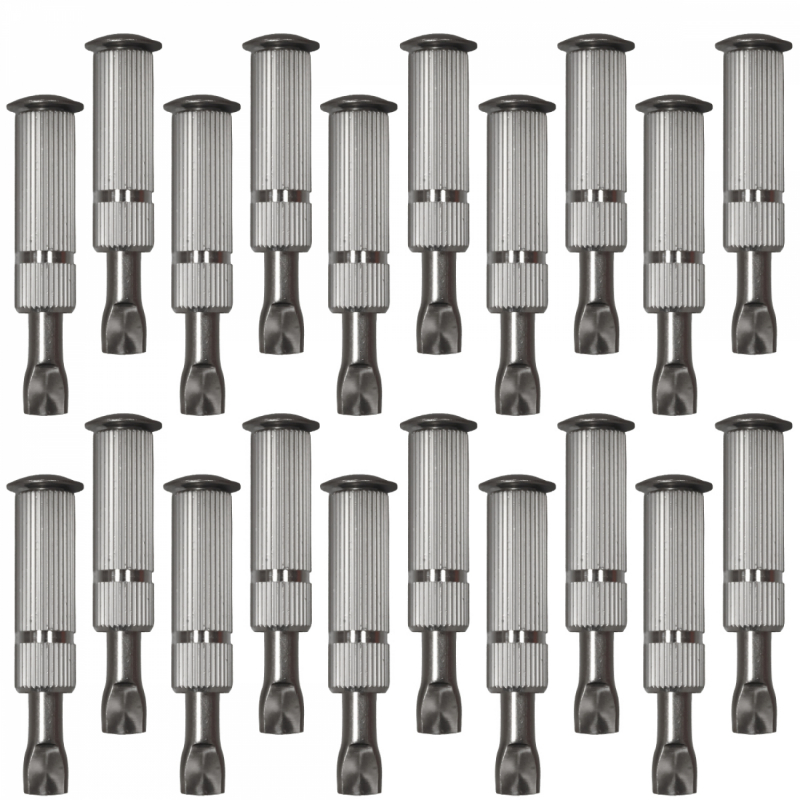 Lot de 20 pitons douilles escamotables en inox