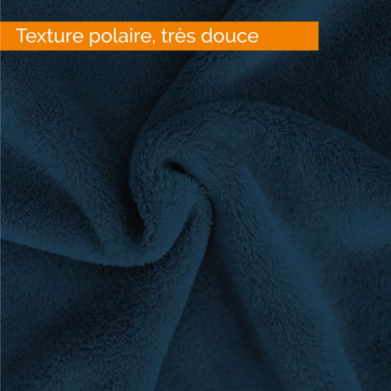 Plaid flanelle XL - 220 x 240 cm - Bleu