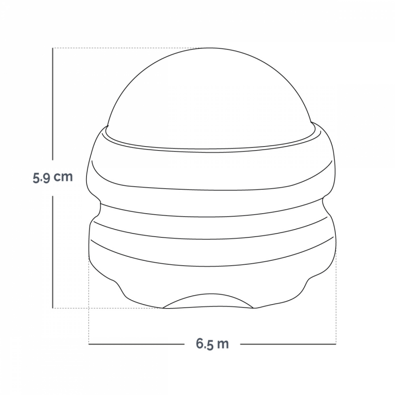 Boule de massage roll on - Gris