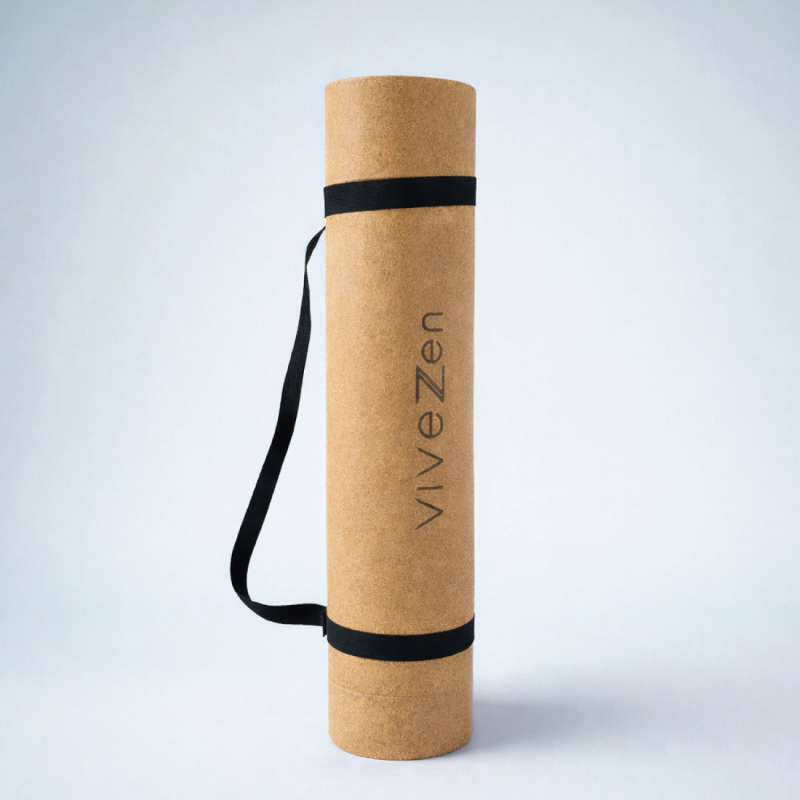 Tapis de yoga en liège - 180 x 60 cm