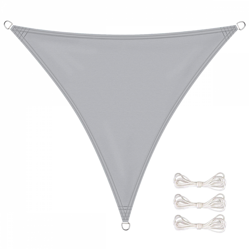 Voiled'ombragetriangulaire-5x5x5m-Gris