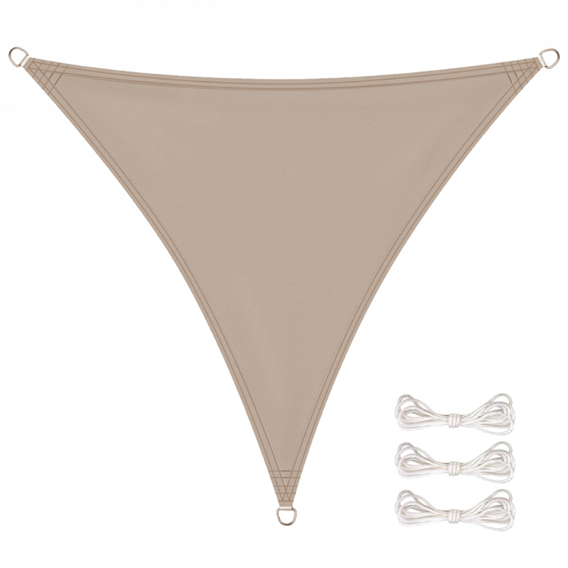 Voiled'ombragetriangulaire-5x5x5m-Taupe