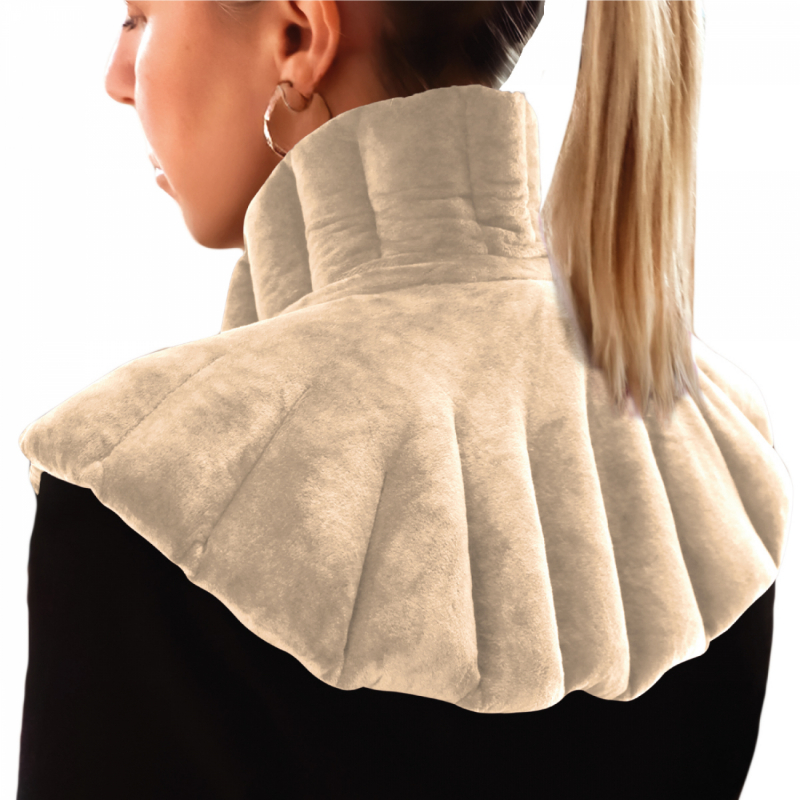 Coussin chauffant pour épaules et cou - Beige