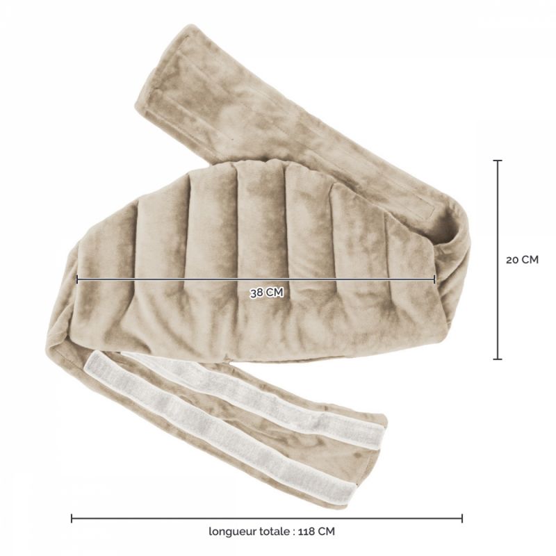 Ceinture chauffante pour lombaires - Beige